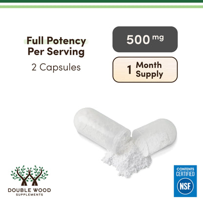 TUDCA Bile Salts Liver Support Supplement, 500mg Servings, Liver and Gallbladder Cleanse Supplement (60 Capsules, 250mg) Genuine Bile Acid TUDCA with Strong Bitter Taste by Double Wood