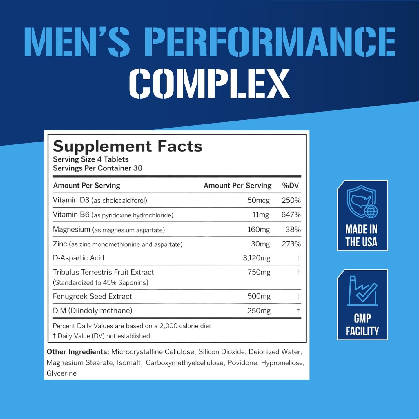 EVL Complete Testosterone Booster for Men - Post Workout Recovery Testosterone Supplement with DIM Plus D Aspartic Acid and Tribulus - EVLTest Estrogen Blocker for Men Post Workout Supplement