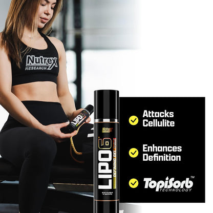 Nutrex Research Lipo-6 Defining Gel & L-Carnitine 3000 Orange Mango | Stimulant-Free Workout Support | Fast-Absorbing Topical Gel + Liquid L-Carnitine