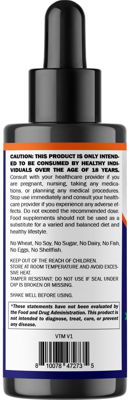 Vitamatic Liquid Melatonin 20 mg, 2 fl oz (59 mL) - 2 Pack | Sleep Support*, Natural Berry Flavor, Non GMO, Gluten Free, Made in USA