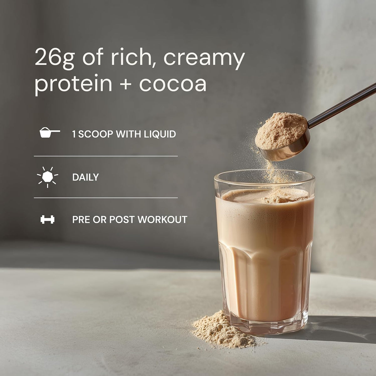 Blueprint Bryan Johnson Chocolate Protein Powder – Vegan Plant-Based Supplement with Cocoa Powder – Clean Ingredients – 26g Protein per Serving – Non-GMO – 30 Servings