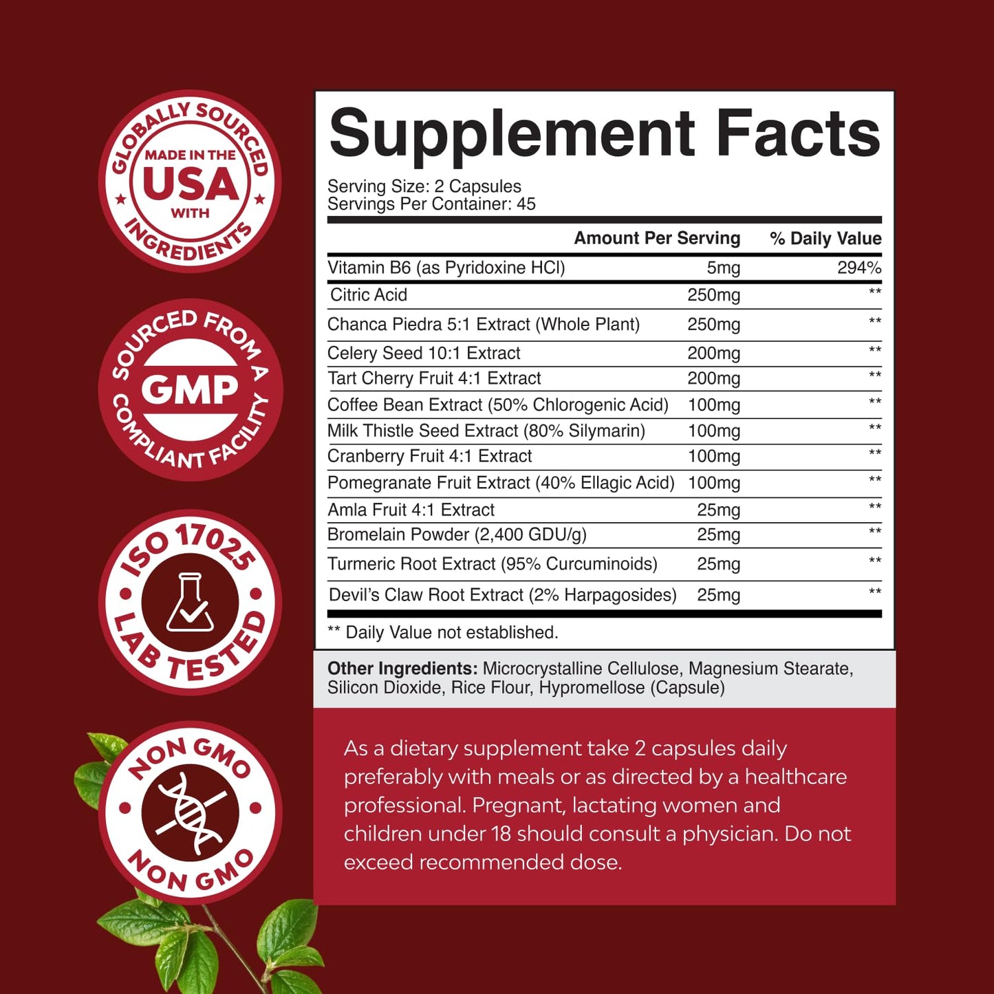 Green Coffee Bean Extract for Uric Acid Cleanse & Detox - Green Coffee Beans with Turmeric, Tart Cherry & Celery Seed for Adults - Uric Acid Flush for Antioxidant Support - Kidney Cleanser - 120 Ct