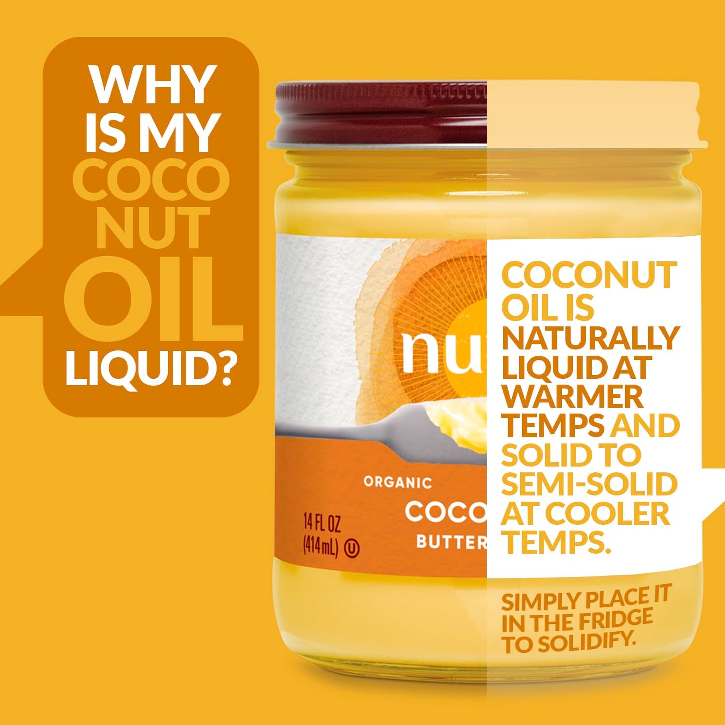 Nutiva, Oil Coconut Buttery Organic, 14 Fl Oz