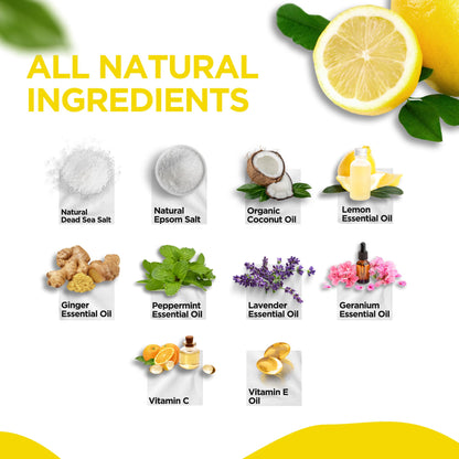 Citrus Detox Foot Soak with Epsom Salt - for Foot Callus, Immune Boost, Damaged Toenail