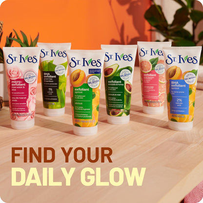 St. Ives Apricot Facial Scrub, Fresh Skin – Face Exfoliant for Balanced to Oily Skin, 6 Oz Ea