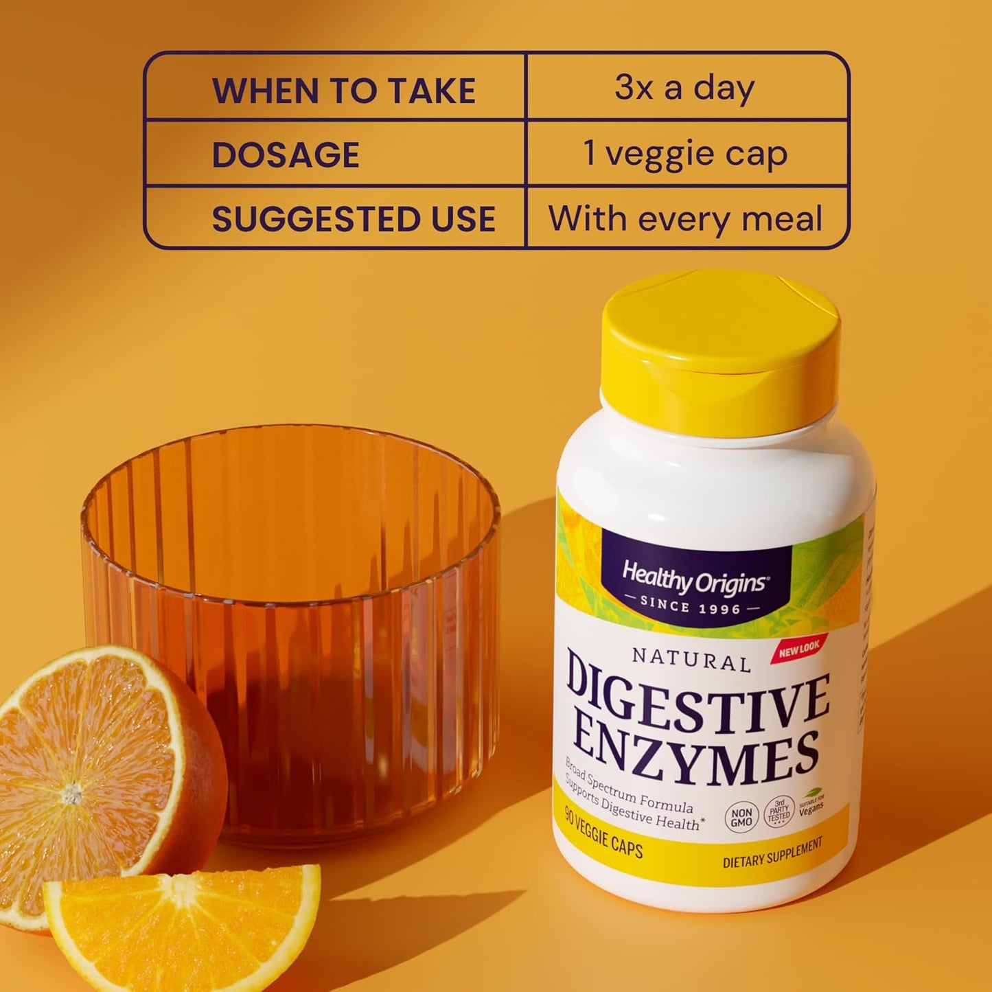 Healthy Origins Digestive Enzymes Broad Spectrum, 180 Veggie Caps