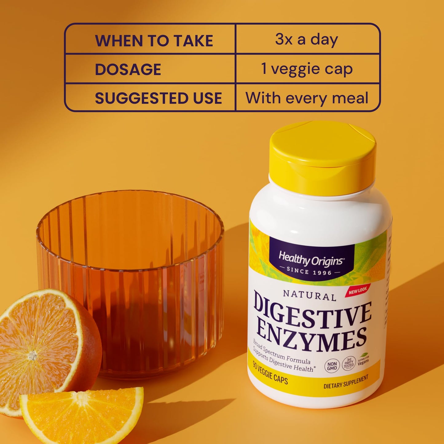 Healthy Origins Digestive Enzymes Broad Spectrum, 180 Veggie Caps