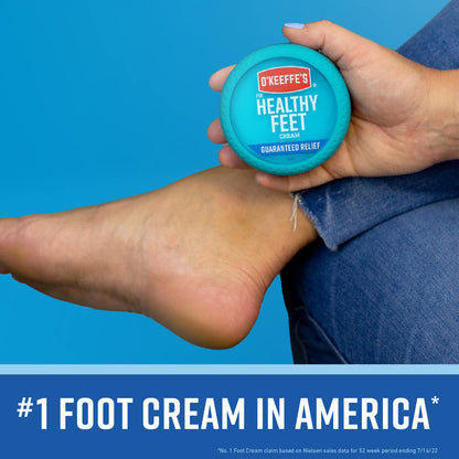 O'Keeffe's for Healthy Feet Foot Cream, Guaranteed Relief for Extremely Dry, Cracked Feet
