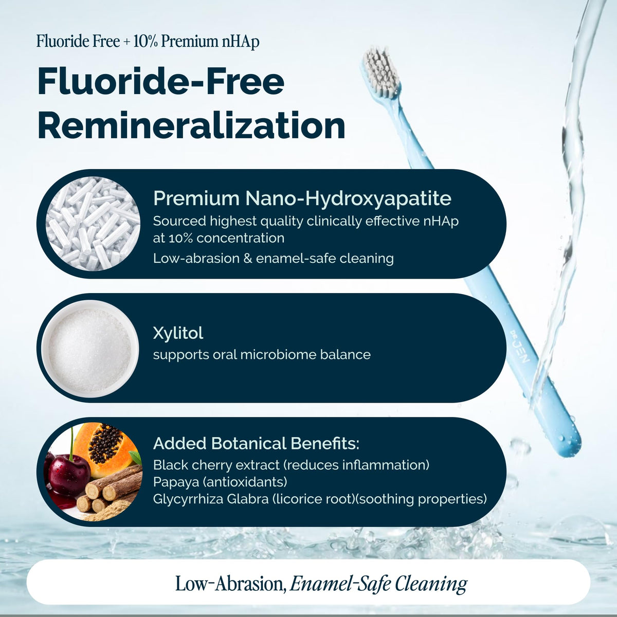 Dr. Jen Fluoride Free Toothpaste with 10% Premium Nano Hydroxyapatite