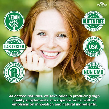 Zazzee USDA Organic Beet Root 20:1 Extract, 120 Vegan Quick Release Capsules, 4 Month Supply, Nitric Oxide Support, Black Pepper Extract for Enhanced Absorption, Certified Kosher, Non-GMO, Made in USA