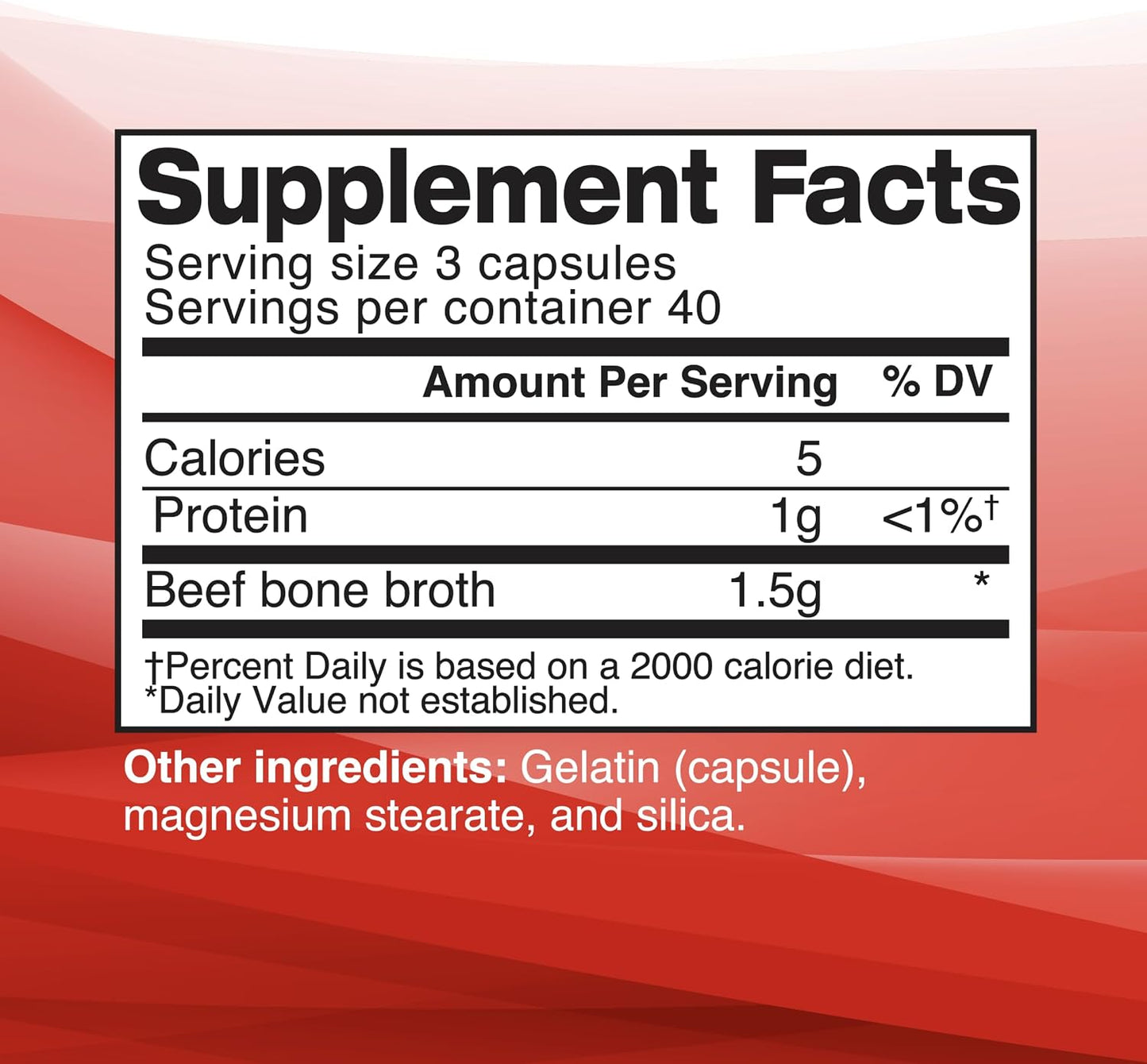 Dr. Kellyann Bone Broth Capsules | 500mg Collagen Per Serving | Supports Gut Health | Joint & Cartilage Repair | Skin Hair Nails | Fasting Support | Grass-Fed Beef | Digestive Wellness | 40 Servings