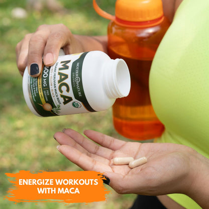 Mother Nature Organics Superfoods for Organic Living Feminine Vitality Duo: Aguaje and Maca Capsules