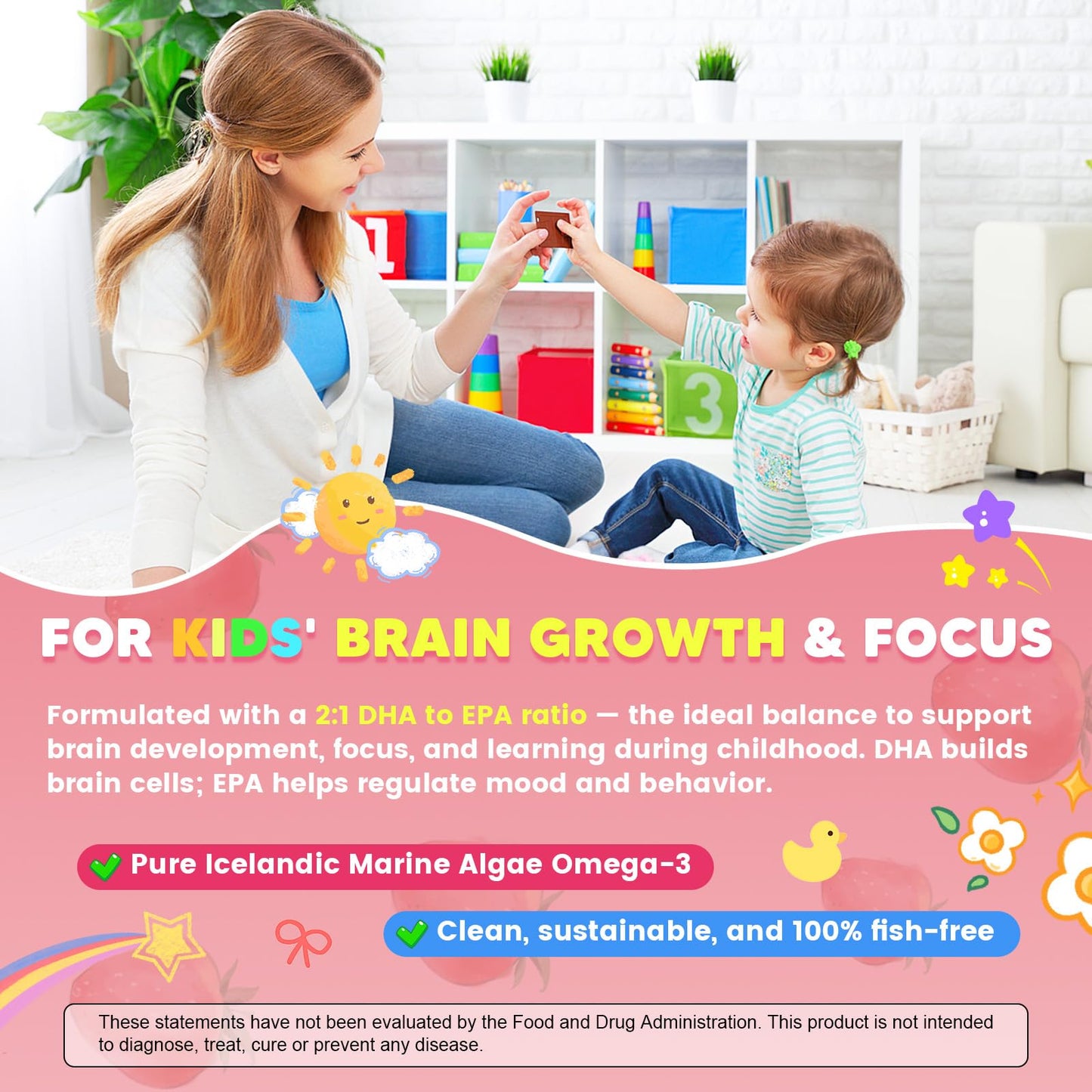 Kids Methylated Multivitamin Gummies with Omega 3, 16 Vitamins, Sugar Free | Multivitamin for Kids & Teens 4+ w/L Methylfolate & B12, Calcium, Probiotics, Elderberry, for Healthy Growth, Immune Support