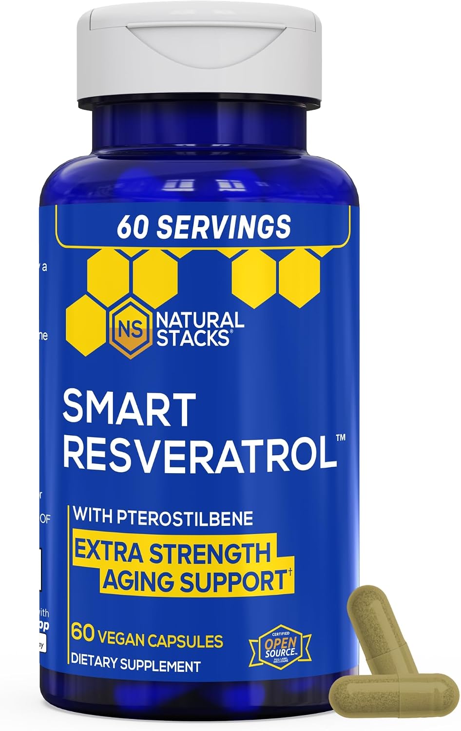 NATURAL STACKS NeuroLife & Resveratrol Supplement Bundle - Supports Longevity & Brain Aging* - 120 Total Capsules