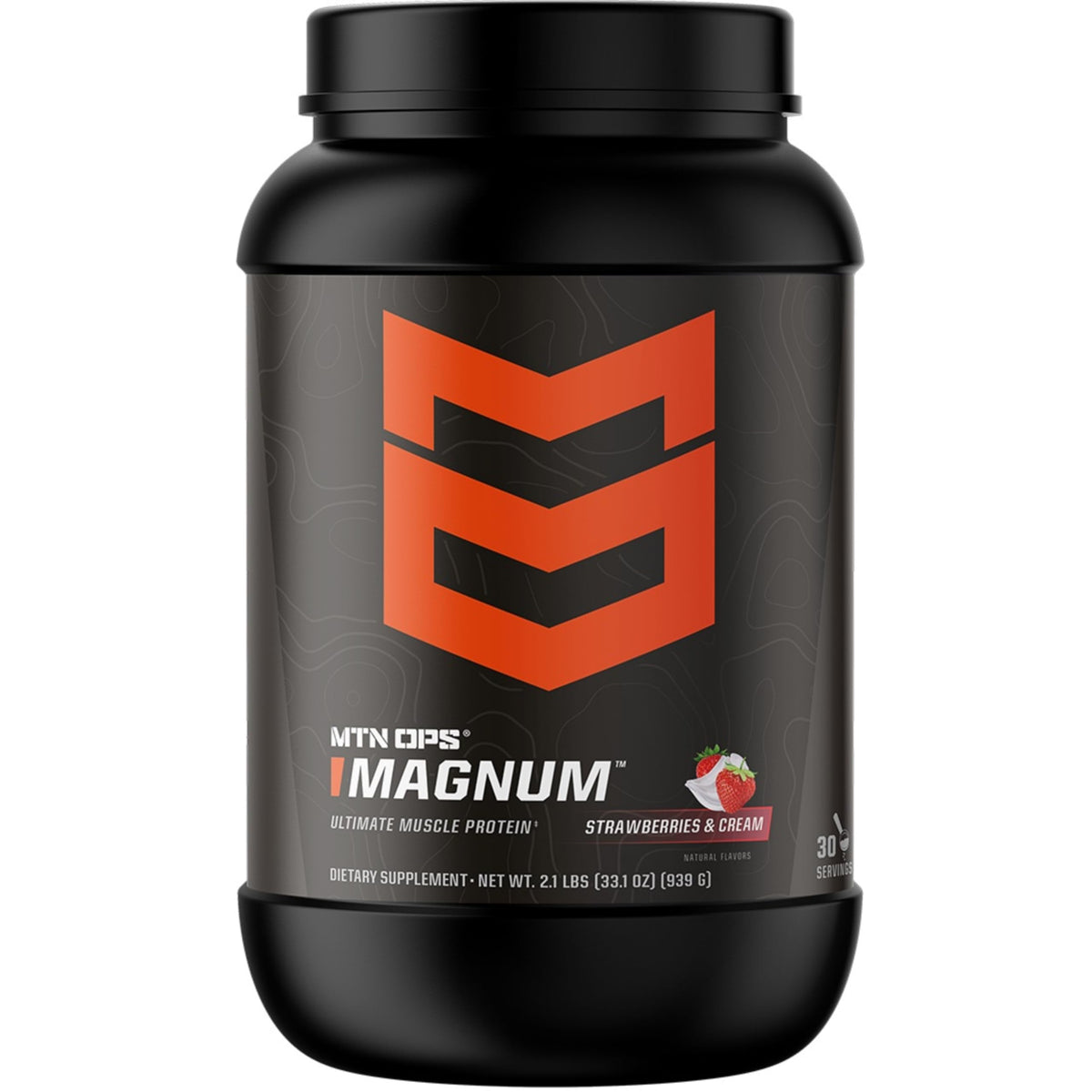 MTN OPS Magnum Protein Powder 23g Protein per Serving Whey Protein Blend with BCAAs Low Sugar Gluten Free 30 Servings Chocolate