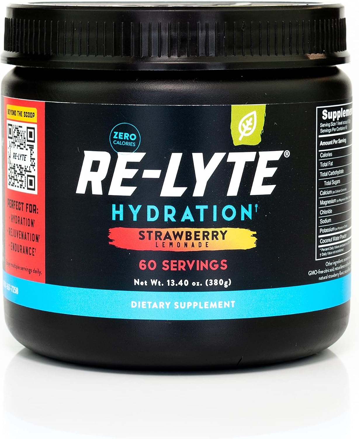 REDMOND Re-Lyte Sugar Free Electrolyte Powder Mix (Strawberry Lemonade) | Zero Sugar Electrolytes, Hydration Powder