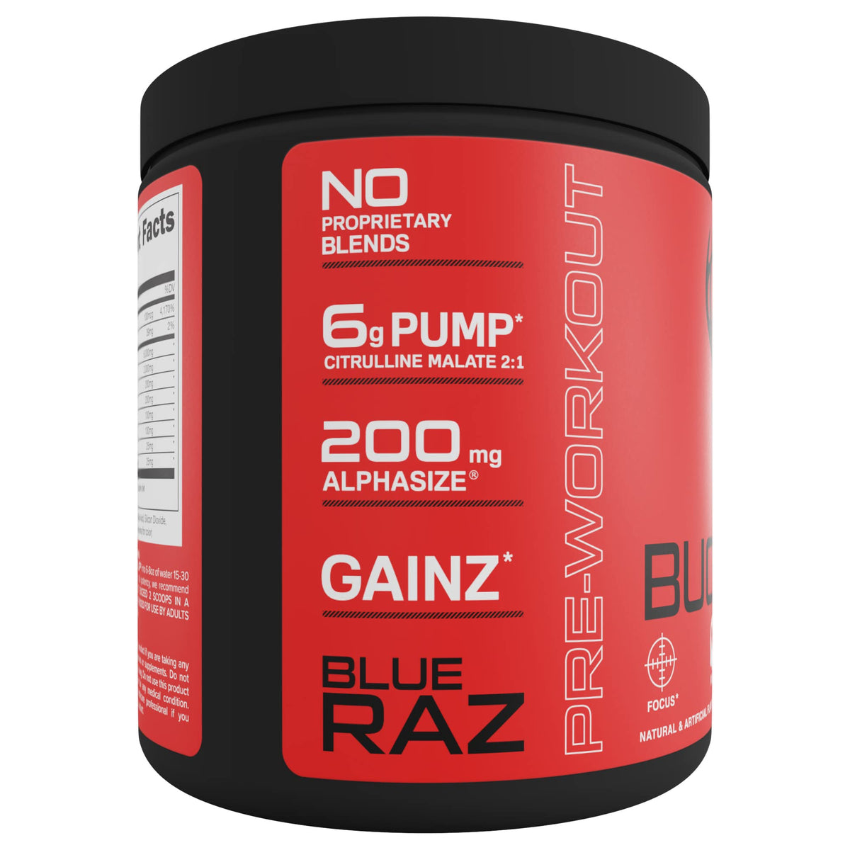Bucked Up Pre Workout 6 Grams Citrulline, 2 Grams Beta Alanine, and 3 Other Registered
