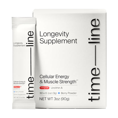 Timeline Mitopure Urolithin A Supplement Powder 500 MG- Clinically Proven Support for Healthy Aging and Cellular Renewal - Mitoceutical for Muscle Support and Longevity