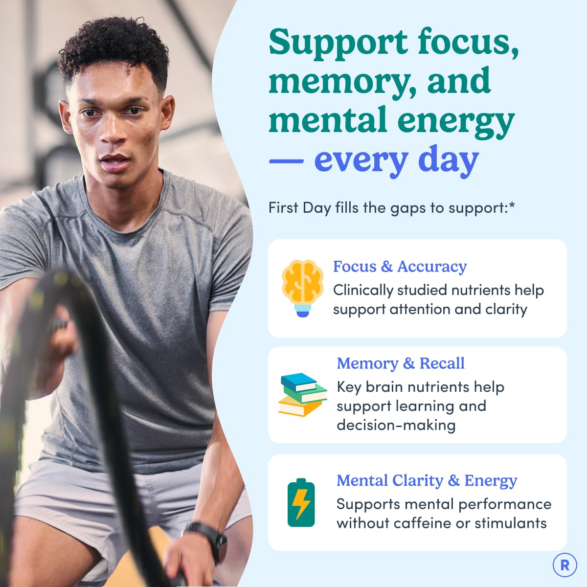 Teen Focus Gummies with Cognizin Citicoline, PS & Vitamin B3 for Ages 13-18