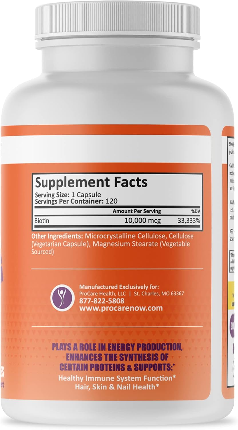 ProCare Health | Biotin | 10,000mcg | 120 Count