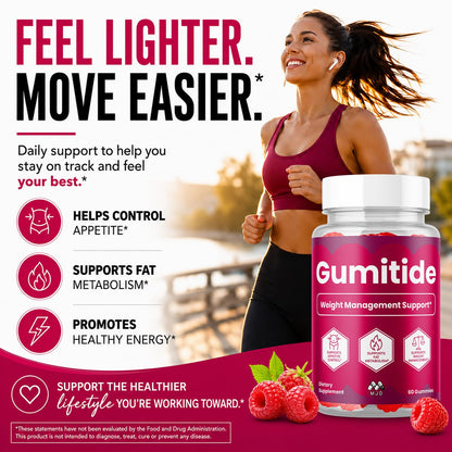 (2 Pack) Gumitide Gummies, Official Gumitide Supplement (120 Gummies)