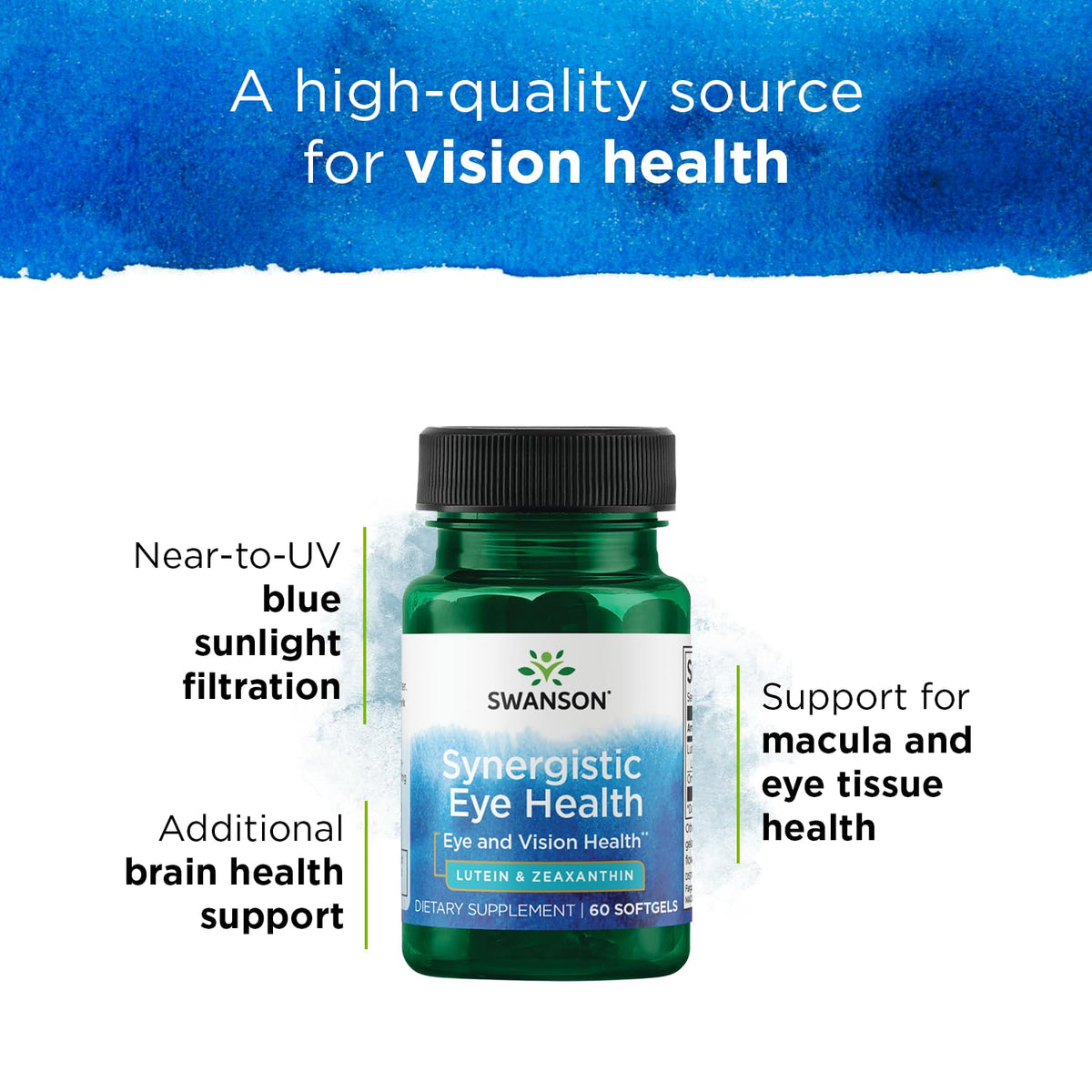 Swanson Synergistic Eye Health - Lutein and Zeaxanthin Supplement