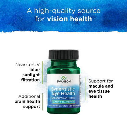 Swanson Synergistic Eye Health - Lutein and Zeaxanthin Supplement