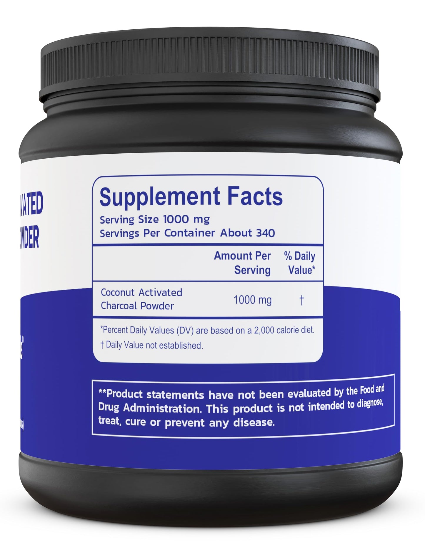 Zen Principle Coconut Activated Charcoal Powder. Whitens Teeth, Rejuvenates Skin and Hair, Supports Better Digestion. USA-Owned Producers, 2.5 lb