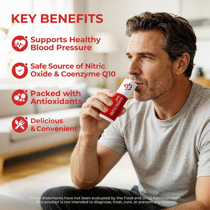 OxyEnergy Heart & Vascular & Blood Pressure Health Liquid Supplement | Nitric Oxide, Beet Root & CoQ10 & Olive & Resveratrol, Non-GMO, Natural Berry Flavor 21 Stick Packs