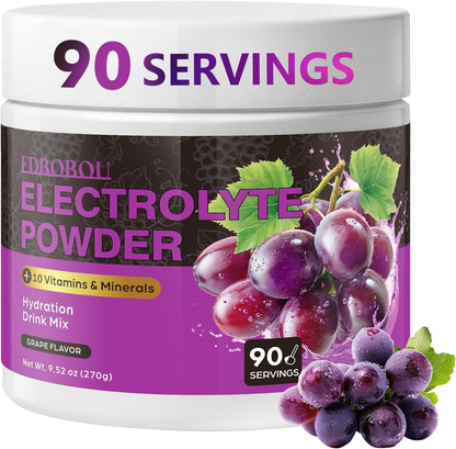 Sugar Free Electrolyte Powder Grape Flavor 90 Servings
