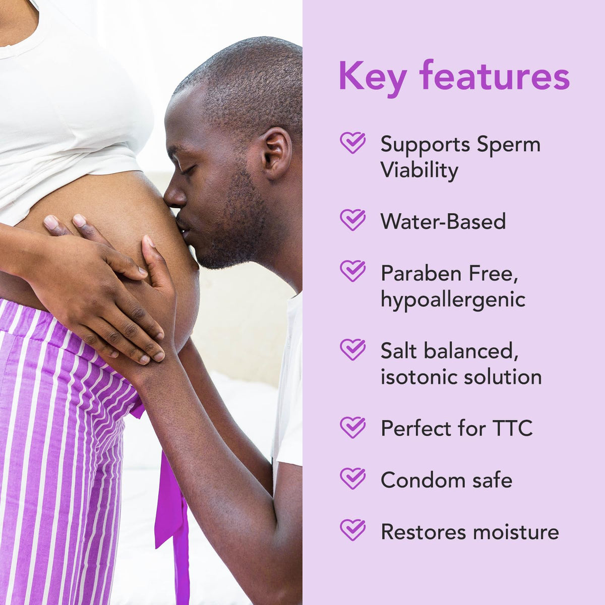 Premom Water Based Fertility Lubricant 2 Fl Oz + Prenatal DHA Fish Oil