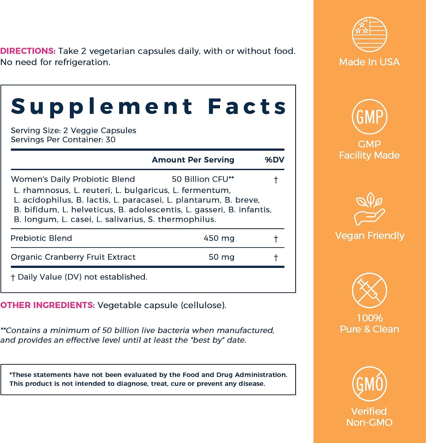 NewRhythm Female Health Bundle: Vaginal Flora Balance + Menopause Comfort, Organic Cranberry, Black Cohosh, 18 Probiotic Strains, 90 Vegan Caps