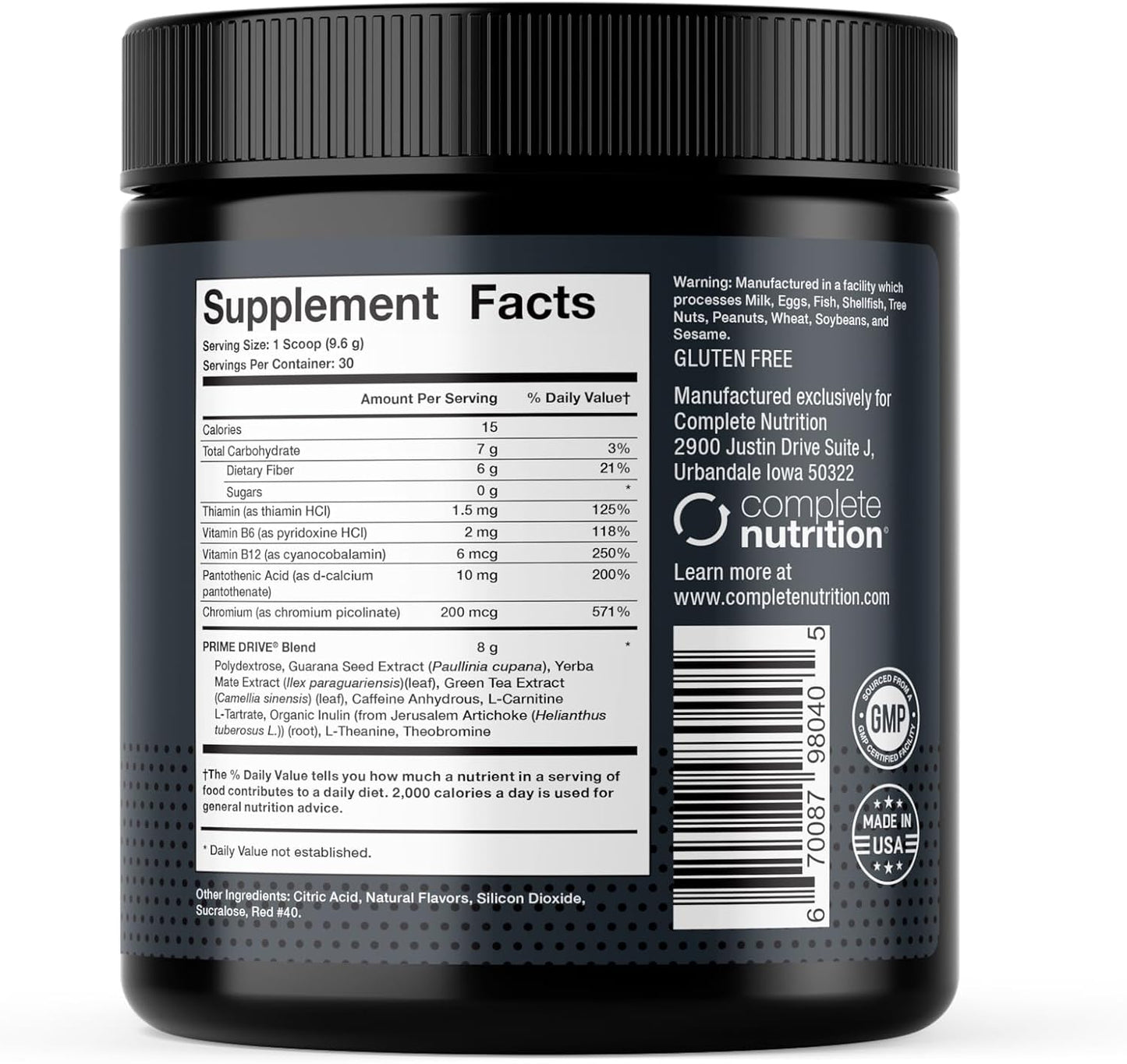 Prime Drive Energy Strawberry Melon Pre Workout Energy Drink Powder, Provides Extreme Energy, Focus and Intensity, Boosts Metabolism 10.2oz (30 Servings)