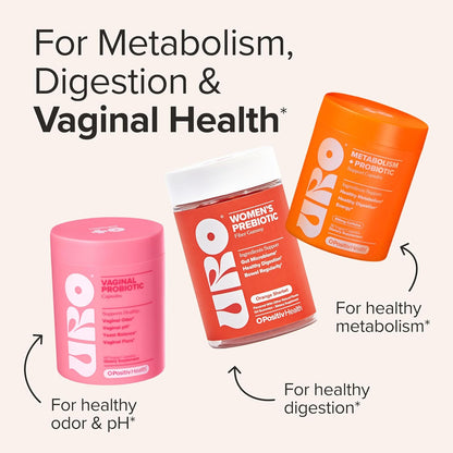 O Positiv URO Happy Body Bundle – Vaginal Probiotic, Metabolism & Fiber