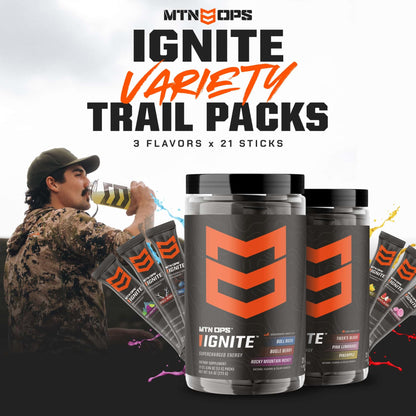 MTN OPS Ignite Energy Powder, Zero Sugar, Tiger's Blood