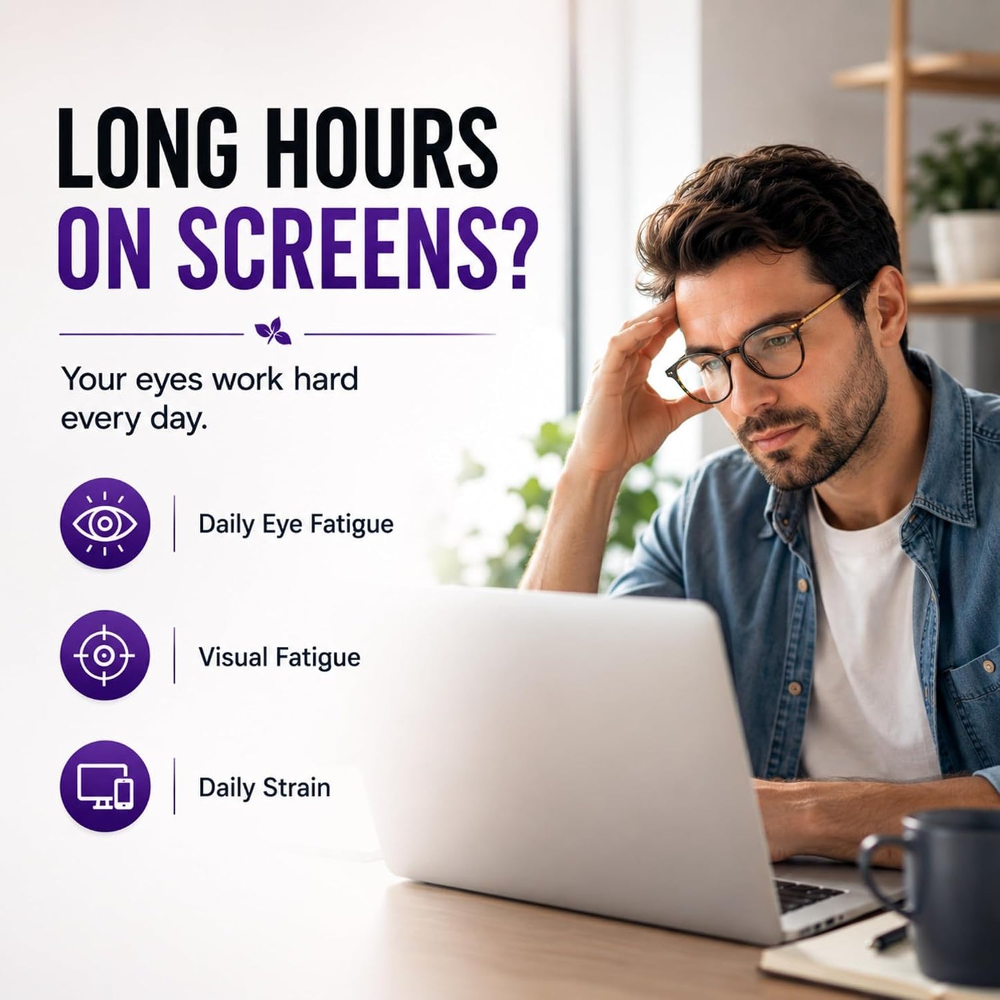 HerbaMe Eye Vitamins Supplement with Lutein, Bilberry, Beta Carotene, L-Taurine, Zinc and Quercetin, 90 Capsules, Supports Vision, Ocular and Macular Health, Helps Eyes Filter Blue Light