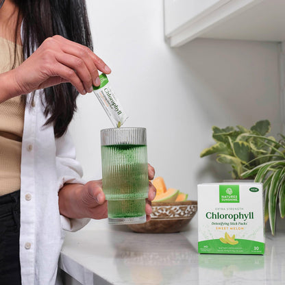 Nature's Sunshine Chlorophyll Stick Packs: Supercharge Your Detox and Boost Gut Health in Convenient, Delicious Stick Packs (Crisp Apple)