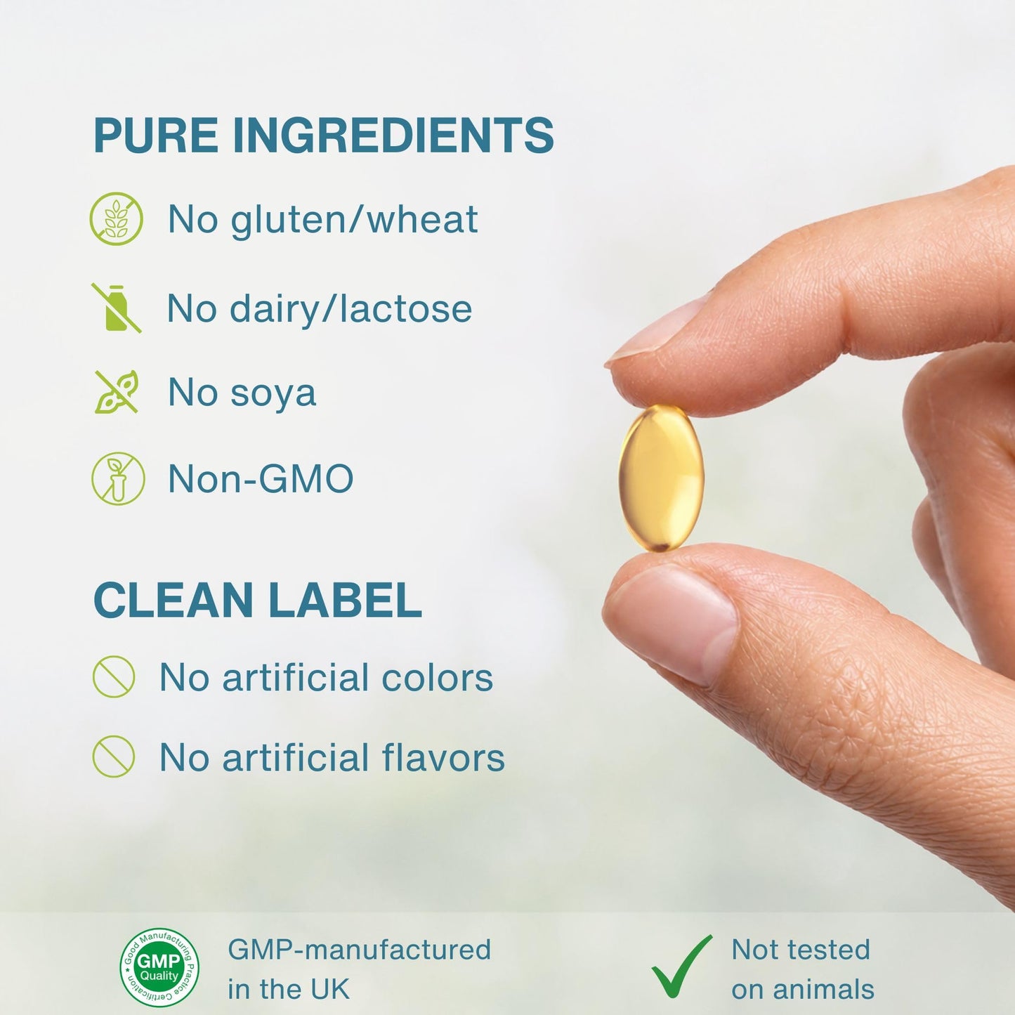 Igennus Ultra Pure EPA Omega-3 500mg, DHA-Free, High EPA rTG, IFOS Certified Fish Oil, Concentrated Triglyceride Form, Non-GMO, 90 Small Softgels