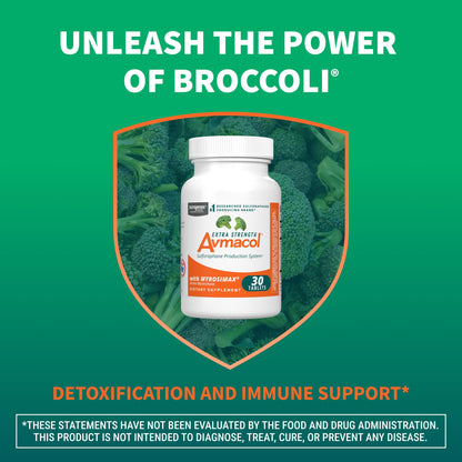 Nutramax Avmacol Extra Strength Sulforaphane Producing Supplement, 75 Tabs | Detoxification Support, #1 Researched Sulforaphane Producing Brand, with Glucoraphanin & Myrosinase, Published Studies
