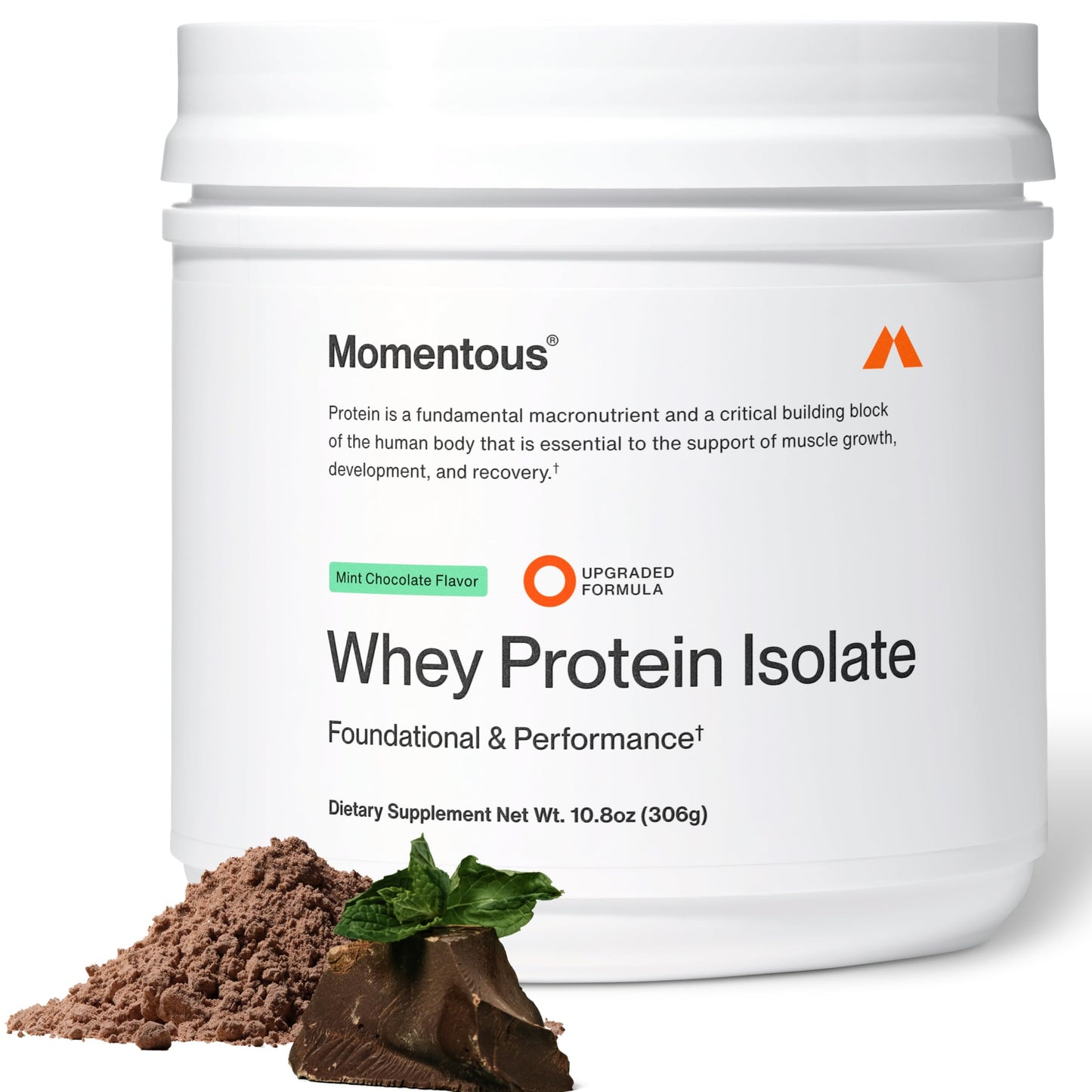 Momentous Essential Grass-Fed Whey Protein Powder - 20 g Whey Isolate Protein - NSF Certified for Sport - Gluten-Free - 25 Servings for Essential Everyday Use - Vanilla - Package May Vary