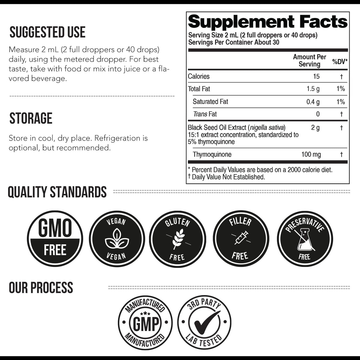 Black Seed Oil Softgels | 5% Thymoquinone - TQ-Advanced® | High Potency - 500 mg per Capsule - 15:1 Concentrate from Nigella Sativa Extract, Raw Form, Vegan Formula, Glass Bottle (60 Softgels)