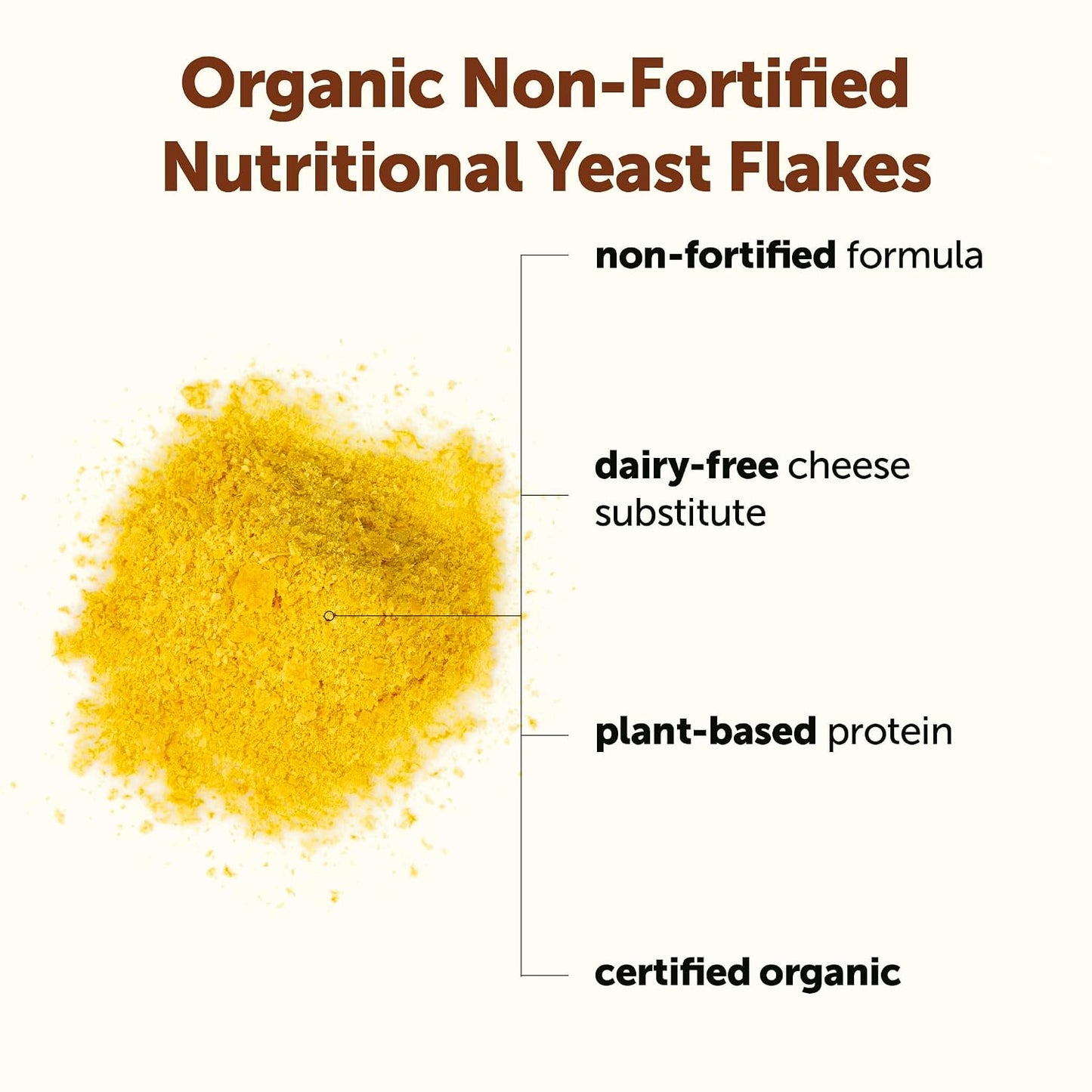 Micro Ingredients Organic Non-Fortified Nutritional Yeast Flakes, 2 Pounds | Vegan Protein, B Vitamins & Beta-glucans | Keto Friendly, Dairy Free Cheese Substitute, Non-GMO, Gluten Free