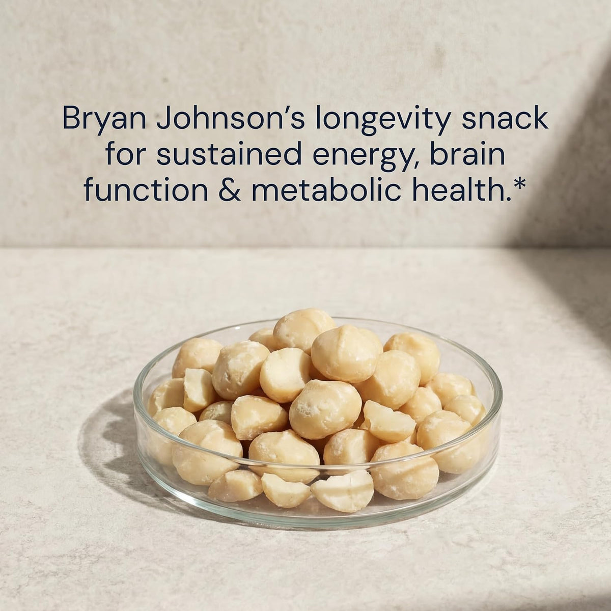 Blueprint Bryan Johnson Raw Macadamia Nuts - No Palm Oil - Keto and Low Carb Snack - No Added Sugar, Vegan, Non GMO, Keto and Paleo Friendly (4 Ounces)
