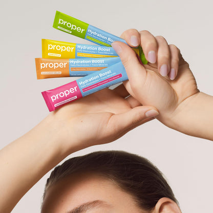 Proper Hydration Sticks – Electrolyte Powder Drink Mix Packets with Trace Minerals for Rapid Hydration – Naturally Flavored – No Artificial Sweeteners – Pineapple, 15 Servings