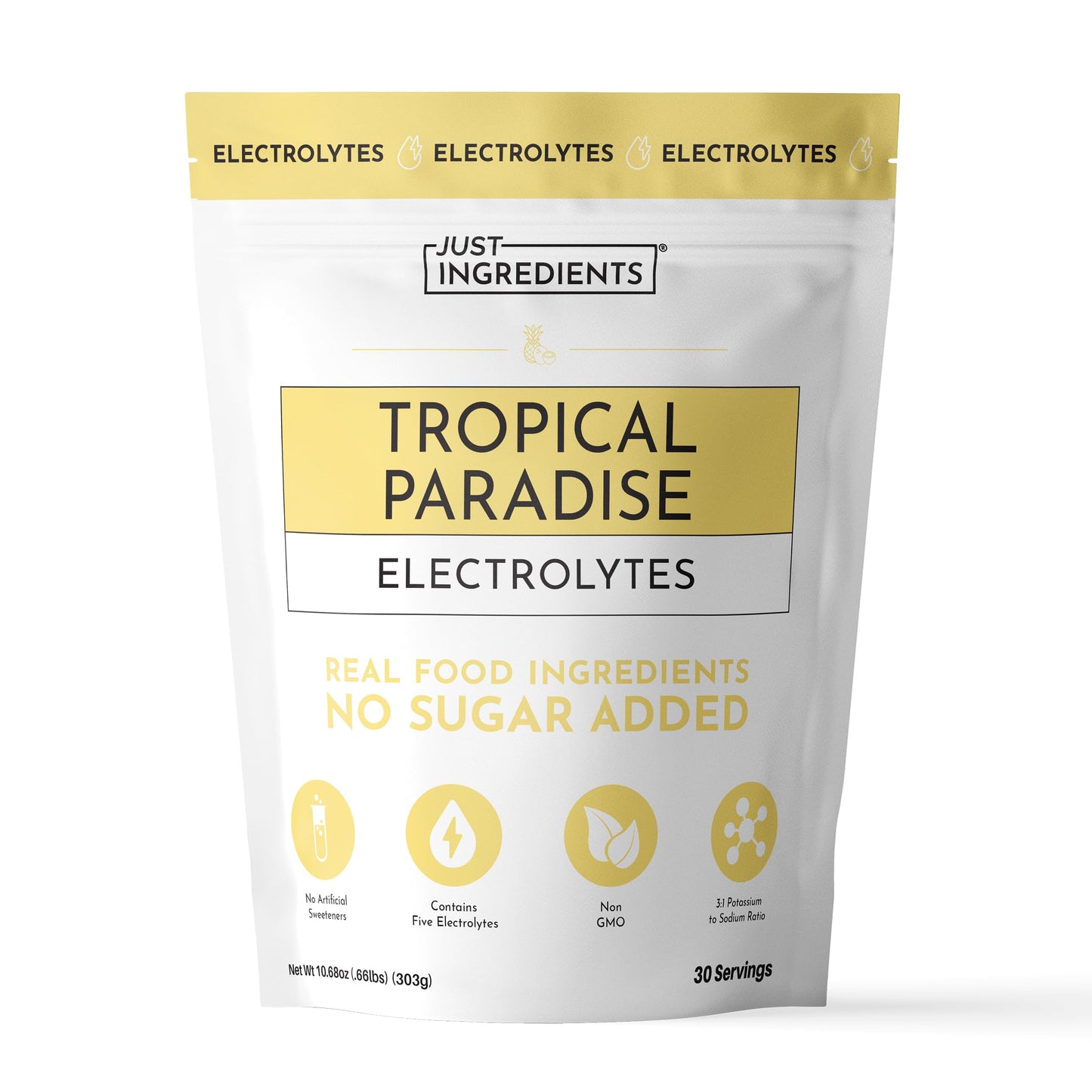 Blue Hawaiian Electrolytes Drink Mix | 30 Servings | Organic Coconut Water, Spirulina & 5 Key Electrolytes