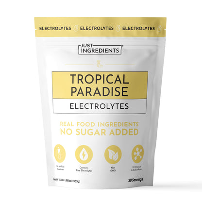 Blue Hawaiian Electrolytes Drink Mix | 30 Servings | Organic Coconut Water, Spirulina & 5 Key Electrolytes