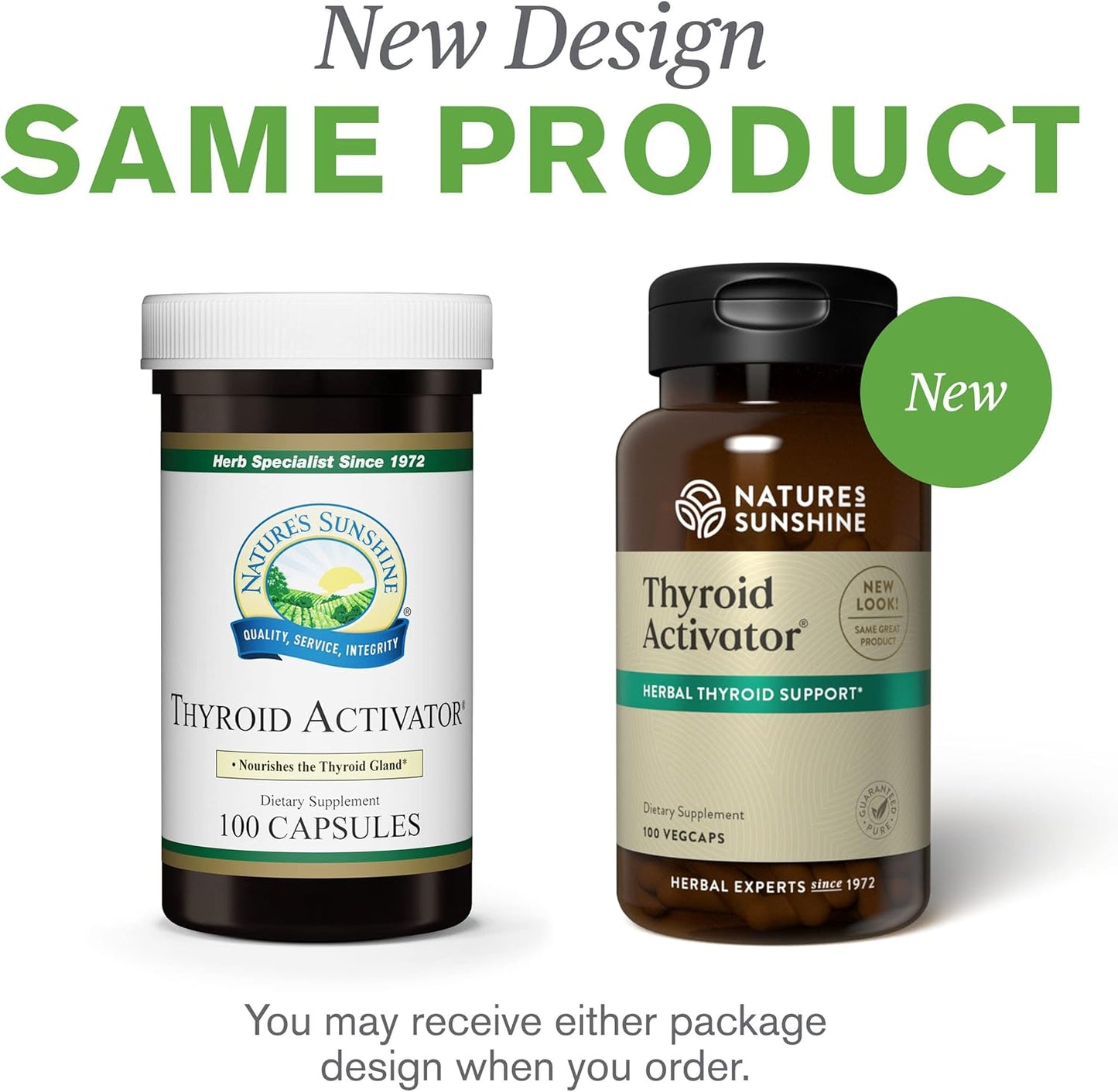 Nature's Sunshine Thyroid Activator 100 Capsules