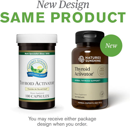 Nature's Sunshine Thyroid Activator 100 Capsules