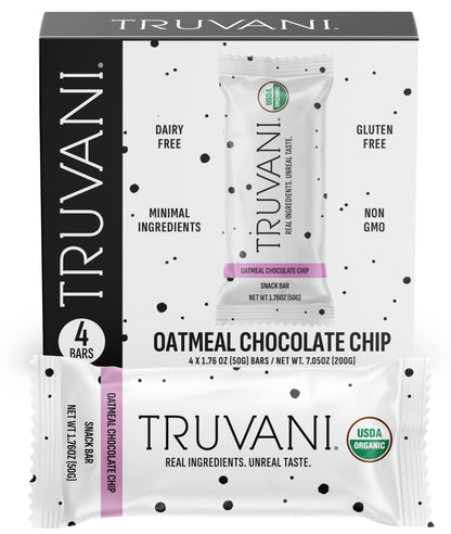 Truvani Plant Based Snack Bars | Variety | 12 Pack | Vegan | 5-8g Protein | USDA Organic and Vegan | Dairy, Soy, and Gluten Free | Individually Wrapped