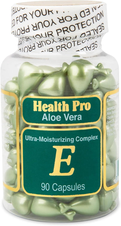 Vitamin E Aloe Vera Topical Skin Oil Capsules, 90 Soft Caps